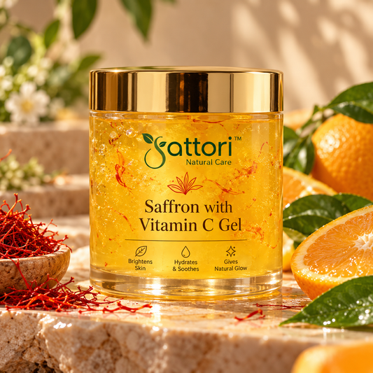 Saffron and Vitamin C Gel for Skin